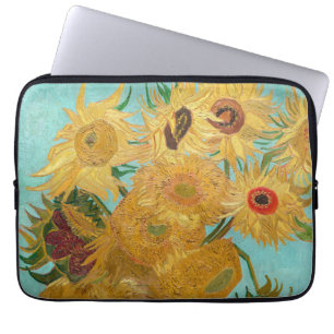 Vincent Van Gogh - Vase met twaalf zonnebloemen Laptop Sleeve