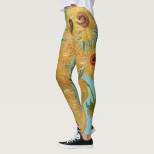 Vincent Van Gogh - Vase met twaalf zonnebloemen Leggings