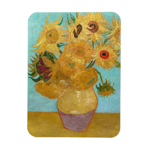 Vincent Van Gogh - Vase met twaalf zonnebloemen Magneet