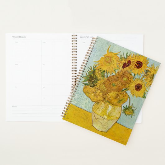 Vincent Van Gogh - Vase met twaalf zonnebloemen Planner (Display)