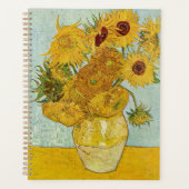 Vincent Van Gogh - Vase met twaalf zonnebloemen Planner (Voorkant)