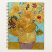 Vincent Van Gogh - Vase met twaalf zonnebloemen Planner (Voorkant)