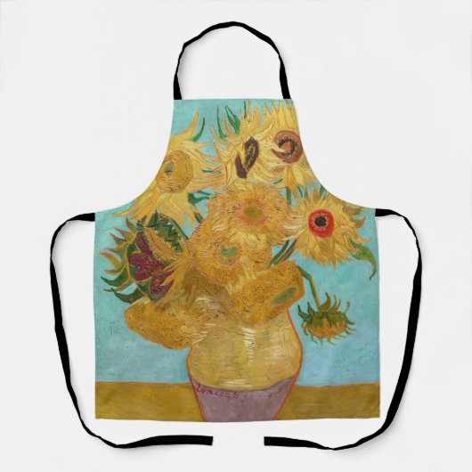 Vincent Van Gogh - Vase met twaalf zonnebloemen Schort (Voorkant)