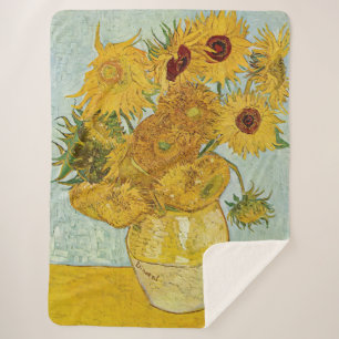 Vincent Van Gogh - Vase met twaalf zonnebloemen Sherpa Deken