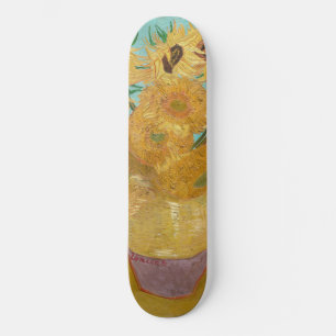 Vincent Van Gogh - Vase met twaalf zonnebloemen Skateboard