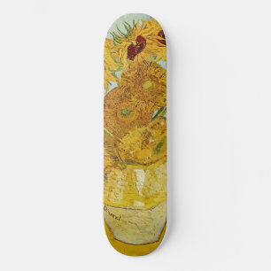 Vincent Van Gogh - Vase met twaalf zonnebloemen Skateboard