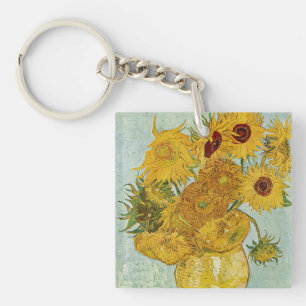 Vincent Van Gogh - Vase met twaalf zonnebloemen Sleutelhanger