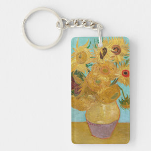 Vincent Van Gogh - Vase met twaalf zonnebloemen Sleutelhanger
