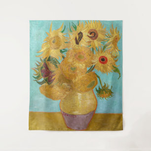 Vincent Van Gogh - Vase met twaalf zonnebloemen Wandkleed