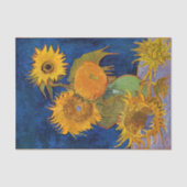 Vincent van Gogh - Vase met vijf zonnebloemen Tissuepapier (Voorkant)