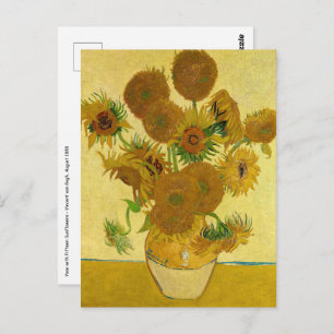 Vincent van Gogh - Vase met vijftien zonnebloemen Briefkaart