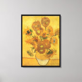 Vincent van Gogh - Vase met vijftien zonnebloemen Canvas Afdruk (Voorkant)