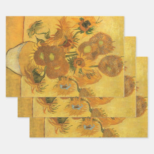 Vincent van Gogh - Vase met vijftien zonnebloemen Inpakpapier Vel