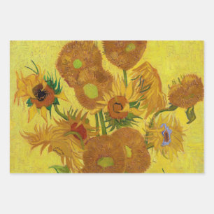 Vincent van Gogh - Vase met vijftien zonnebloemen Inpakpapier Vel