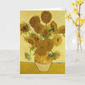 Vincent van Gogh - Vase met vijftien zonnebloemen Kaart (Gele Bloem)