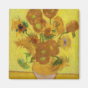 Vincent van Gogh - Vase met vijftien zonnebloemen Magneet