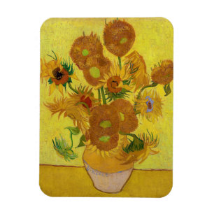 Vincent van Gogh - Vase met vijftien zonnebloemen Magneet