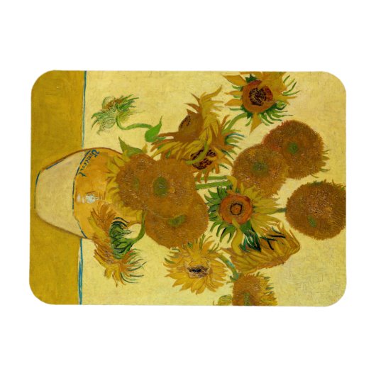 Vincent van Gogh - Vase met vijftien zonnebloemen Magneet (Horizontaal)