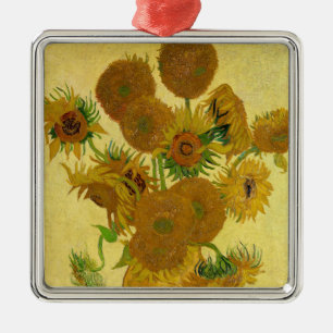 Vincent van Gogh - Vase met vijftien zonnebloemen Metalen Ornament