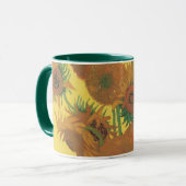 Vincent van Gogh - Vase met vijftien zonnebloemen Mok (Voorkant links)