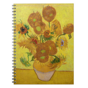 Vincent van Gogh - Vase met vijftien zonnebloemen Notitieboek