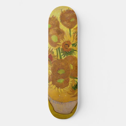 Vincent van Gogh - Vase met vijftien zonnebloemen Skateboard (Voorkant)