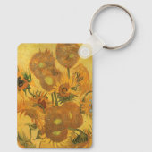 Vincent van Gogh - Vase met vijftien zonnebloemen Sleutelhanger (Achterkant)