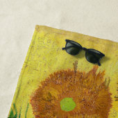 Vincent van Gogh - Vase met vijftien zonnebloemen Strandlaken (In situ)