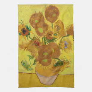 Vincent van Gogh - Vase met vijftien zonnebloemen Theedoek