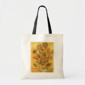 Vincent van Gogh - Vase met vijftien zonnebloemen Tote Bag (Voorkant)