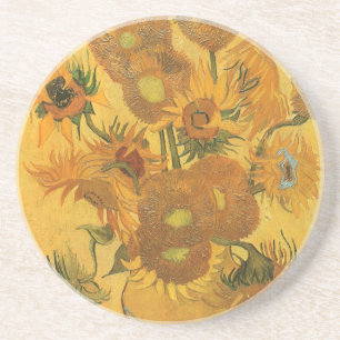 Vincent van Gogh - Vase met vijftien zonnebloemen Zandsteen Onderzetter