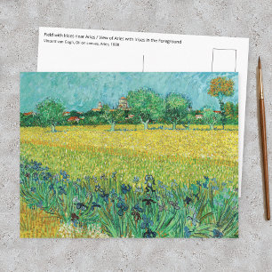 Vincent van Gogh - Veld met irissen bij Arles Briefkaart