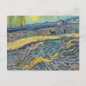 Vincent van Gogh - Veld met ploegende boeren Briefkaart (Voorkant)