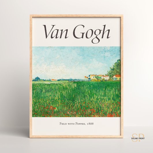 Vincent van Gogh Veld met Poppies Art Print