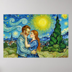 Vincent Van Gogh verliefd -- WONKY ART Poster