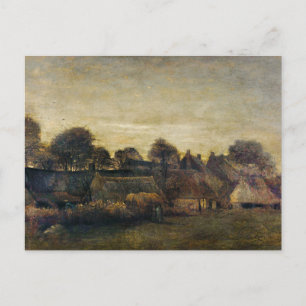 Vincent van Gogh Village bij Twilight Painting Briefkaart