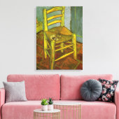 Vincent van Gogh - Vincent's stoel met zijn pijp Canvas Afdruk (Insitu (Woonkamer))