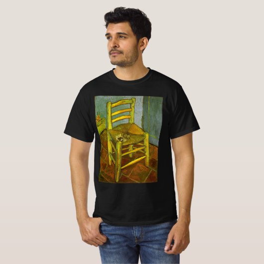 Vincent van Gogh - Vincent's stoel met zijn pijp T-shirt (Voorkant volledig)