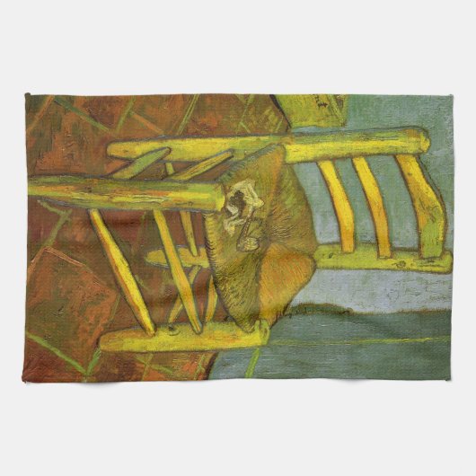 Vincent van Gogh - Vincent's stoel met zijn pijp Theedoek (Horizontaal)