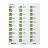 Vincent van Gogh - Vineyards bij Auvers Etiket (Full Sheet)