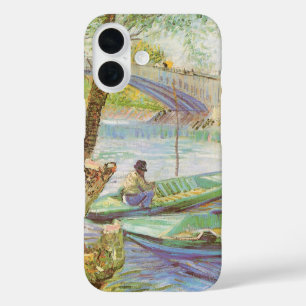 Vincent van Gogh Vissen in de lente, Pont de Clich iPhone 16 Hoesje
