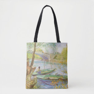 Vincent van Gogh Vissen in de lente, Pont de Clich Draagtas