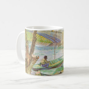 Vincent van Gogh Vissen in de lente, Pont de Clich Koffiemok