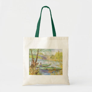 Vincent van Gogh Vissen in de lente, Pont de Clich Tote Bag
