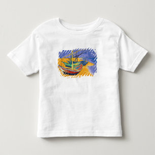 Vincent van Gogh Vissende boten op de strand Kinder Shirts