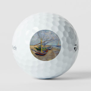 Vincent van Gogh - Vissersboten op het strand Golfballen
