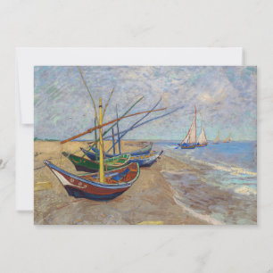 Vincent van Gogh - Vissersboten op het strand Kaart