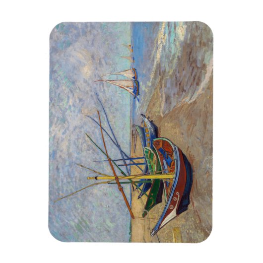 Vincent van Gogh - Vissersboten op het strand Magneet (Verticaal)