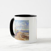 Vincent Van Gogh - Vissersboten Op Het Strand Mok (Voorkant links)