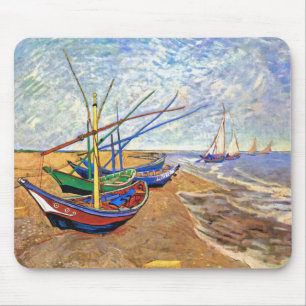 Vincent Van Gogh - Vissersboten Op Het Strand Muismat